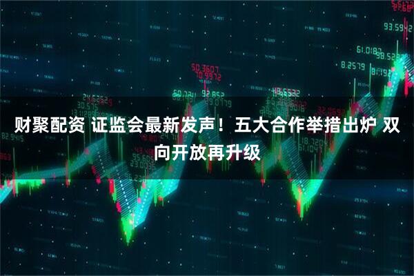 财聚配资 证监会最新发声！五大合作举措出炉 双向开放再升级